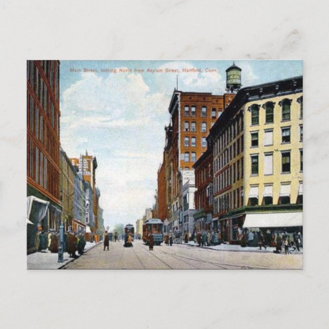Postal antigua - Hartford, Connecticut, Estados Un (Anverso)