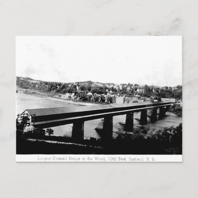 Postal antigua - Hartland, Nueva Brunswick (Anverso)