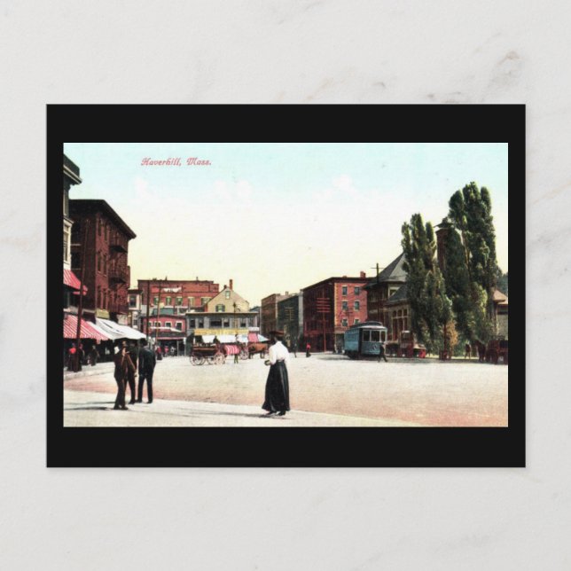 Postal antigua - Haverhill, misa (Anverso)