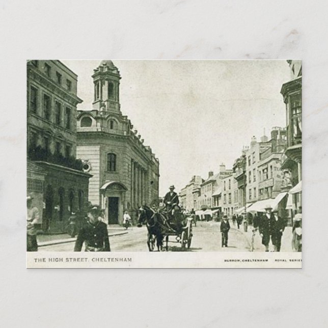 Postal antigua - High St, Cheltenham (Anverso)