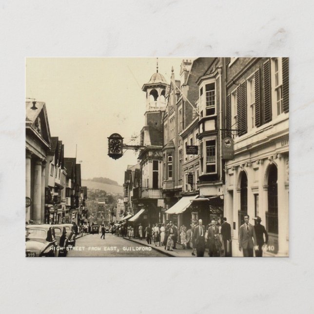 Postal antigua - High St, Guildford, Surrey (Anverso)