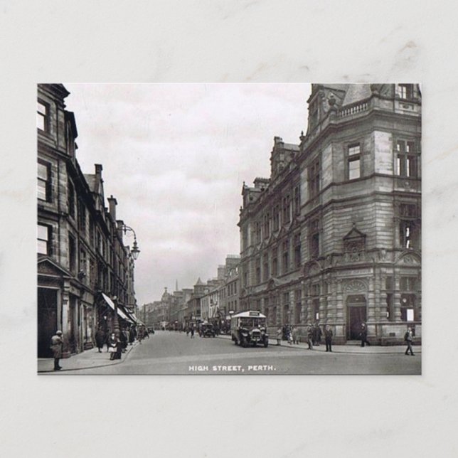 Postal antigua - High St, Perth, Scotland (Anverso)