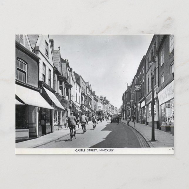 Postal antigua - HInckley, Leicestershire (Anverso)