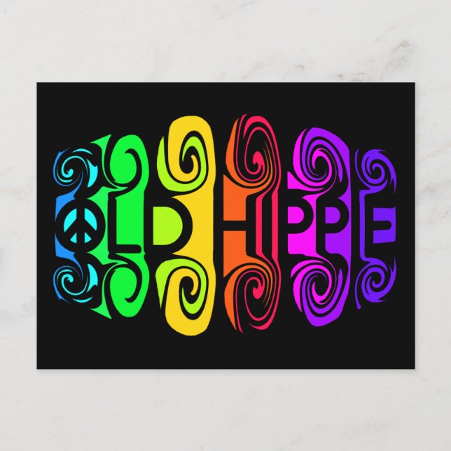 postal antigua HIPPIE, personalizar (Anverso)