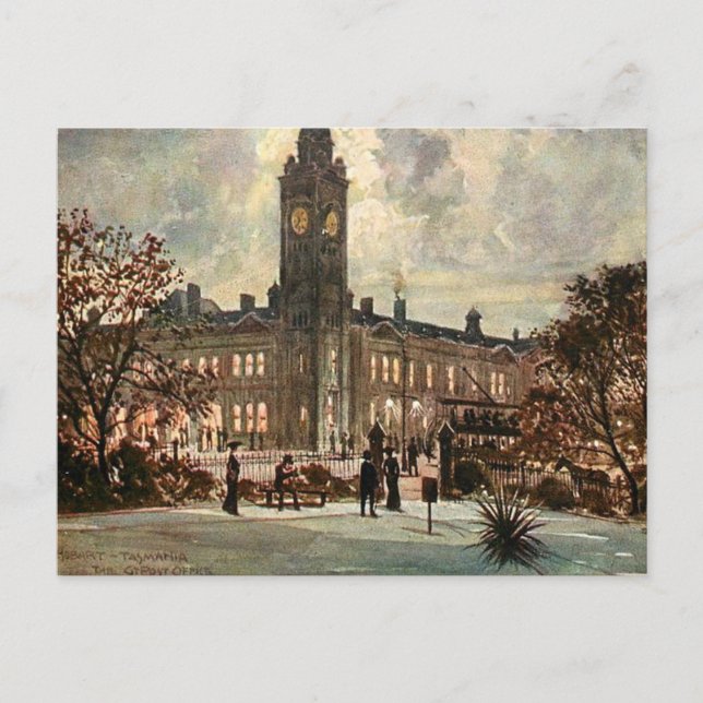 Postal antigua - Hobart, Tasmania (Anverso)