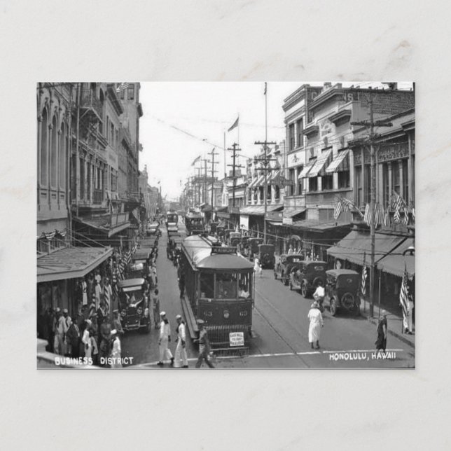 Postal antigua - Honolulu, Hawaii (Anverso)