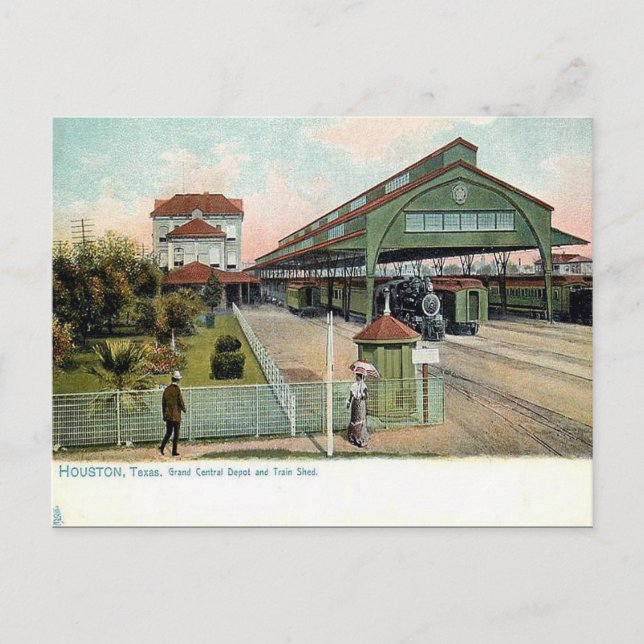 Postal antigua - Houston, Texas (Anverso)