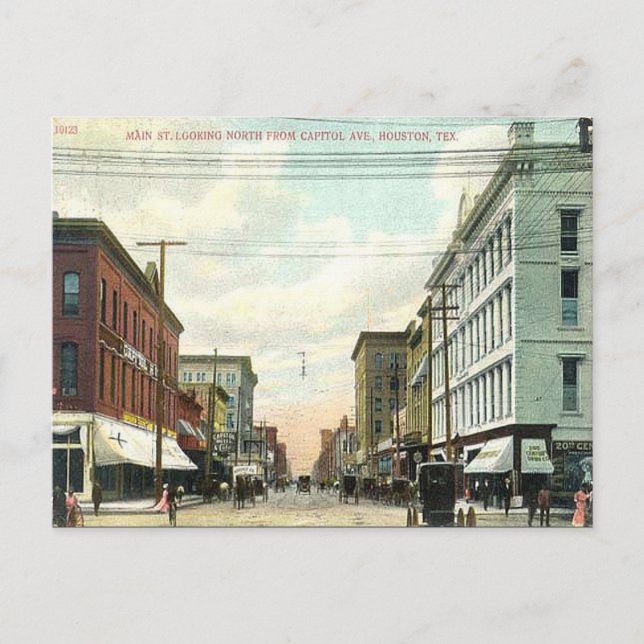 Postal antigua - Houston, Texas (Anverso)