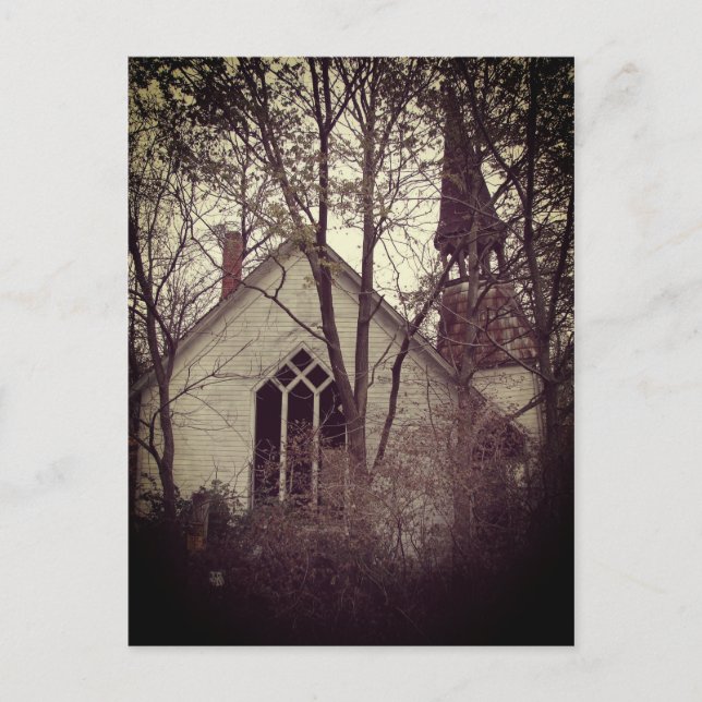 Postal Antigua Iglesia Abandonada (Anverso)