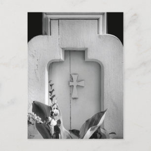 Postal Antigua iglesia de madera Pew vista lateral al air