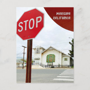 Postal Antigua iglesia de Maricopa California