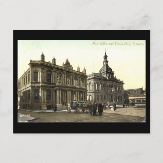 Postal antigua - Ipswich, Suffolk (Anverso)