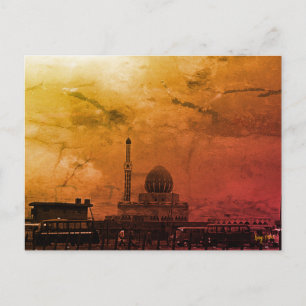 Postal Antigua Irak Bagdad Mezquita Buniya