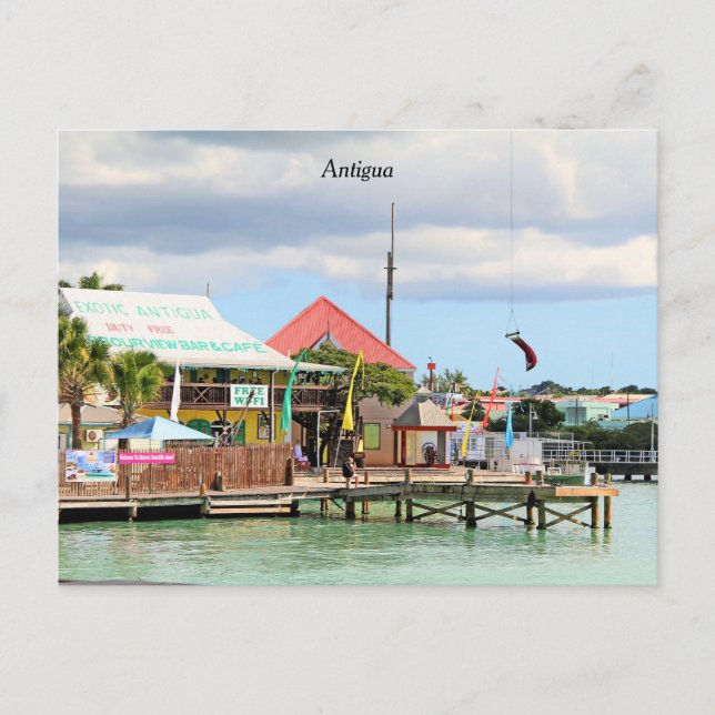 Postal Antigua, isla en el Caribe (Anverso)