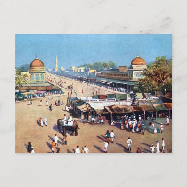 Postal antigua - Jeypore, India (Anverso)