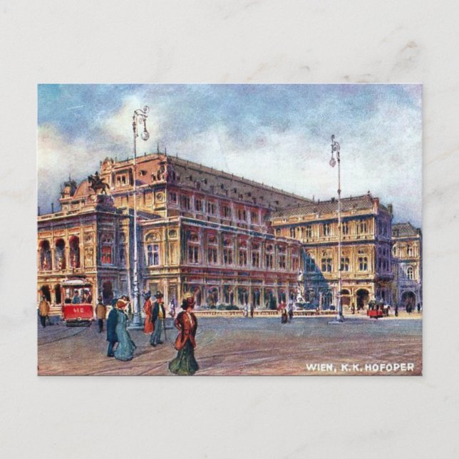Postal antigua - K K K Hofoper, Wien (Anverso)