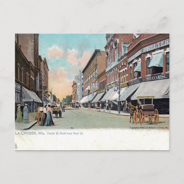 Postal antigua - La Crosse, Wisconsin, Estados Uni (Anverso)