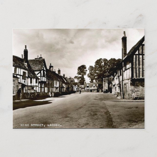Postal antigua - Lacock, Wiltshire, Inglaterra (Anverso)