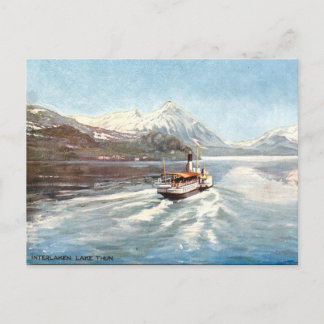 Postal antigua - Lago Thun, Interlaken, Suiza