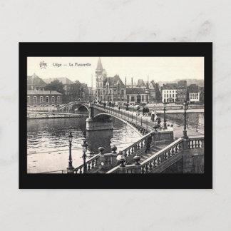 Postal antigua - Lieja, La Passerelle