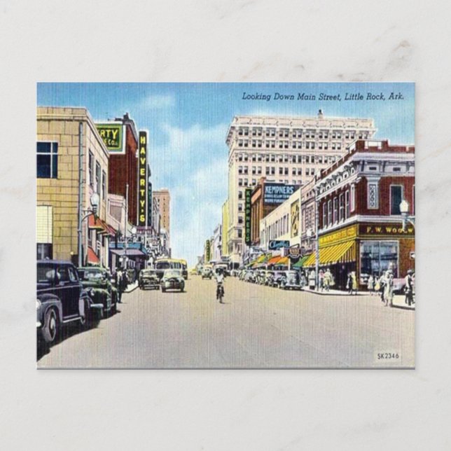 Postal antigua - Little Rock, Arkansas, Estados Un (Anverso)