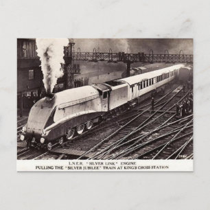 Postal antigua - LNER "Silver Link" en Kings Cross