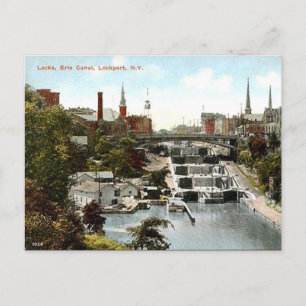 Postal antigua - Lockport, NY, EE. UU.