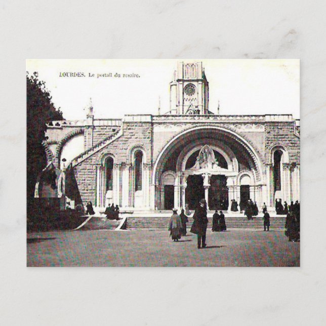 Postal antigua - Lourdes, Hautes-Pyrénées (Anverso)