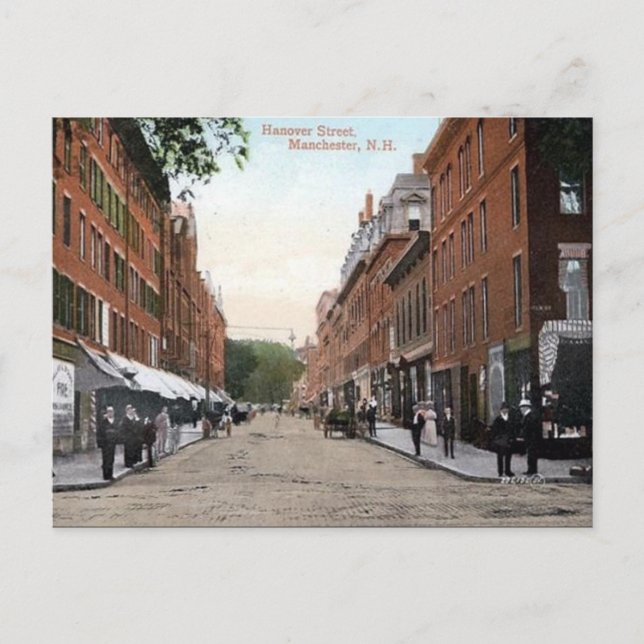 Postal antigua - Manchester, New Hampshire, Estado (Anverso)