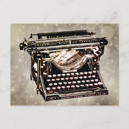 Postal Antigua máquina de escribir antigua