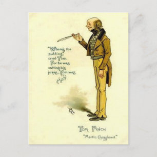 Postal antigua - "Martin Chuzzlewit" por Dickens