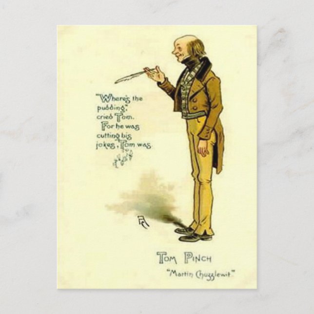 Postal antigua - "Martin Chuzzlewit" por Dickens (Anverso)
