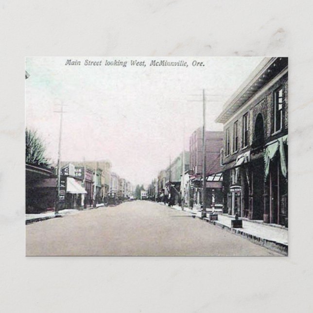 Postal antigua - McMinnville, Oregón, EE.UU. (Anverso)