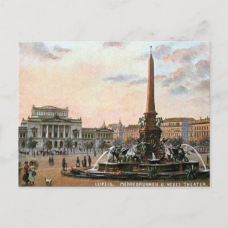 Postal antigua - Mendebrunnen, Leipzig