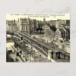 Postal antigua - Metro de París