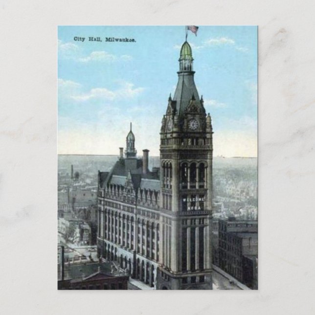 Postal antigua - Milwaukee, Wisconsin, EE.UU. (Anverso)