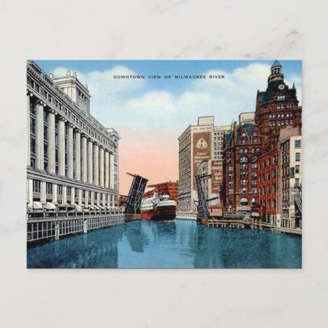 Postal antigua - Milwaukee, Wisconsin, Estados Uni (Anverso)