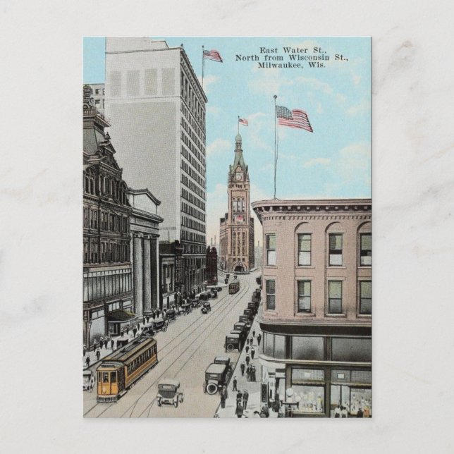 Postal antigua - Milwaukee, Wisconsin, Estados Uni (Anverso)