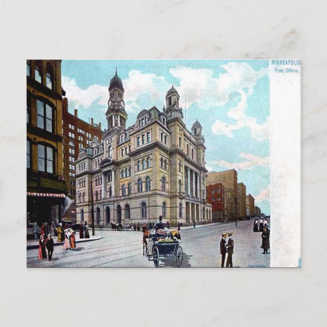 Postal antigua - Minneapolis, Minnesota, Estados U (Anverso)