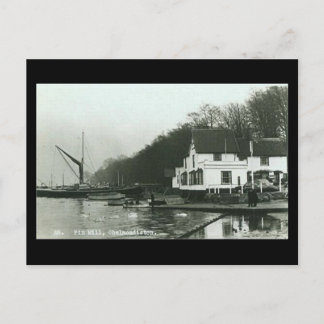 Postal antigua - Molino de alfiler, Chelmondiston,