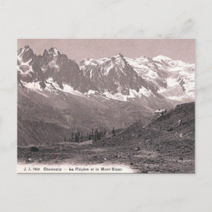 Postal antigua - Mont Blanc, Alta Saboya