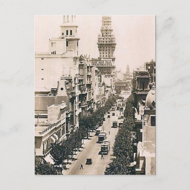 Postal antigua - Montevideo, Uruguay (Anverso)