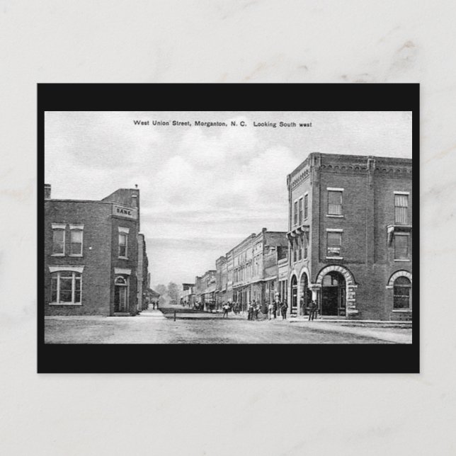 Postal antigua - Morganton, Carolina del Norte, Es (Anverso)