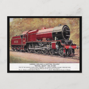 Postal antigua - Motor LMS 6100 "Royal Scot"