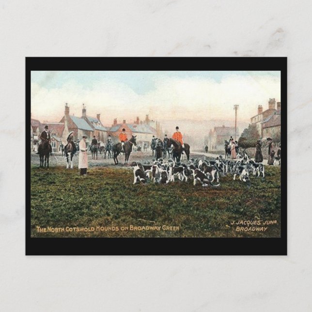 Postal antigua - N Cotswolds Hounds, Broadway (Anverso)