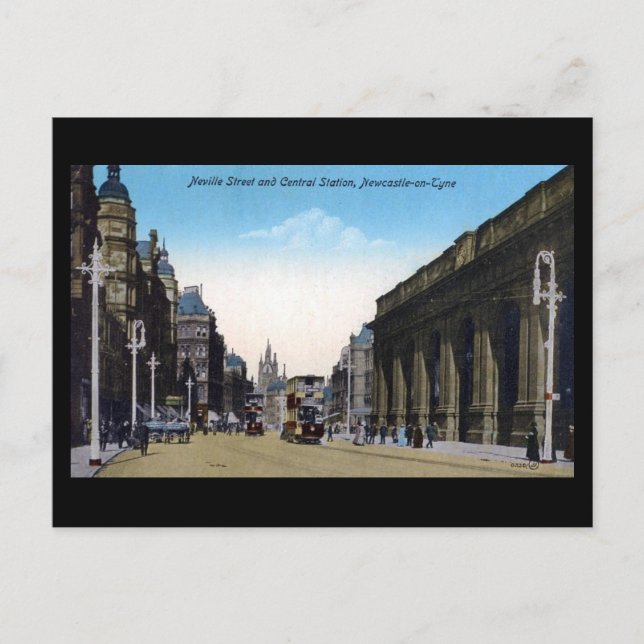 Postal antigua - Newcastle-on-Tyne (Anverso)
