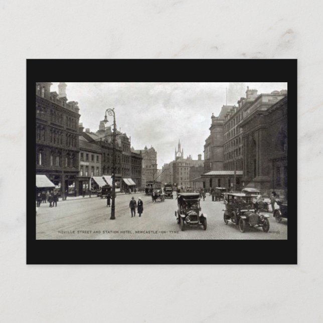 Postal antigua - Newcastle-on-Tyne (Anverso)