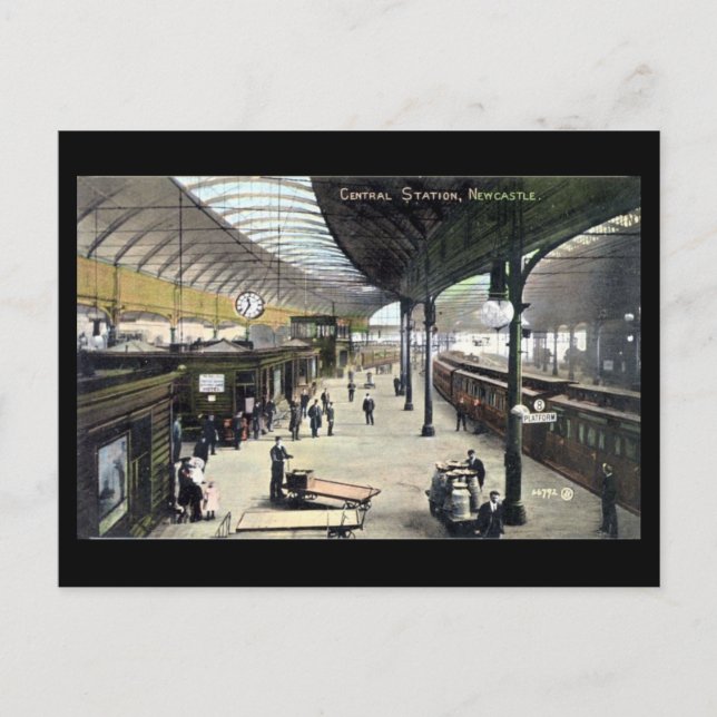 Postal antigua - Newcastle-on-Tyne (Anverso)