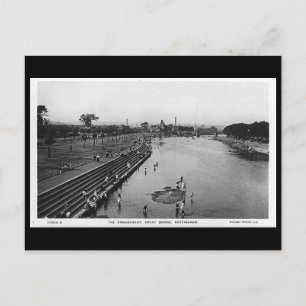 Postal antigua - Nottingham, puente de Trent