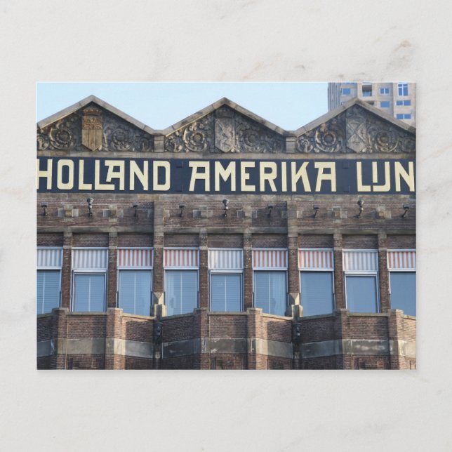 Postal Antigua oficina de HAL, Rotterdam (Anverso)